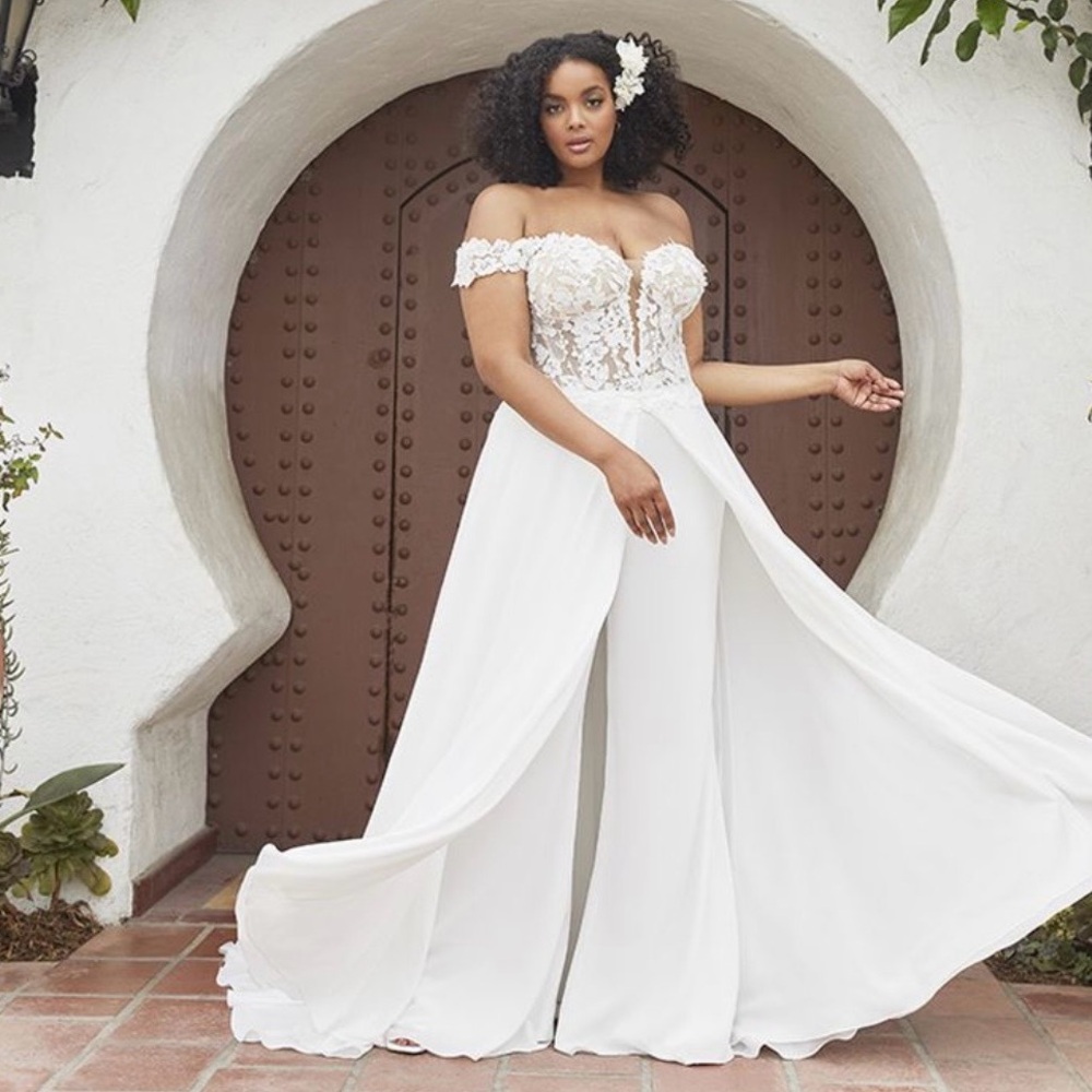 Casablanca Bridal Wedding Jumpsuit style BL375 Willlow